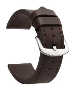 Uhrenarmband Leder braun Qualität Nahaufnahme